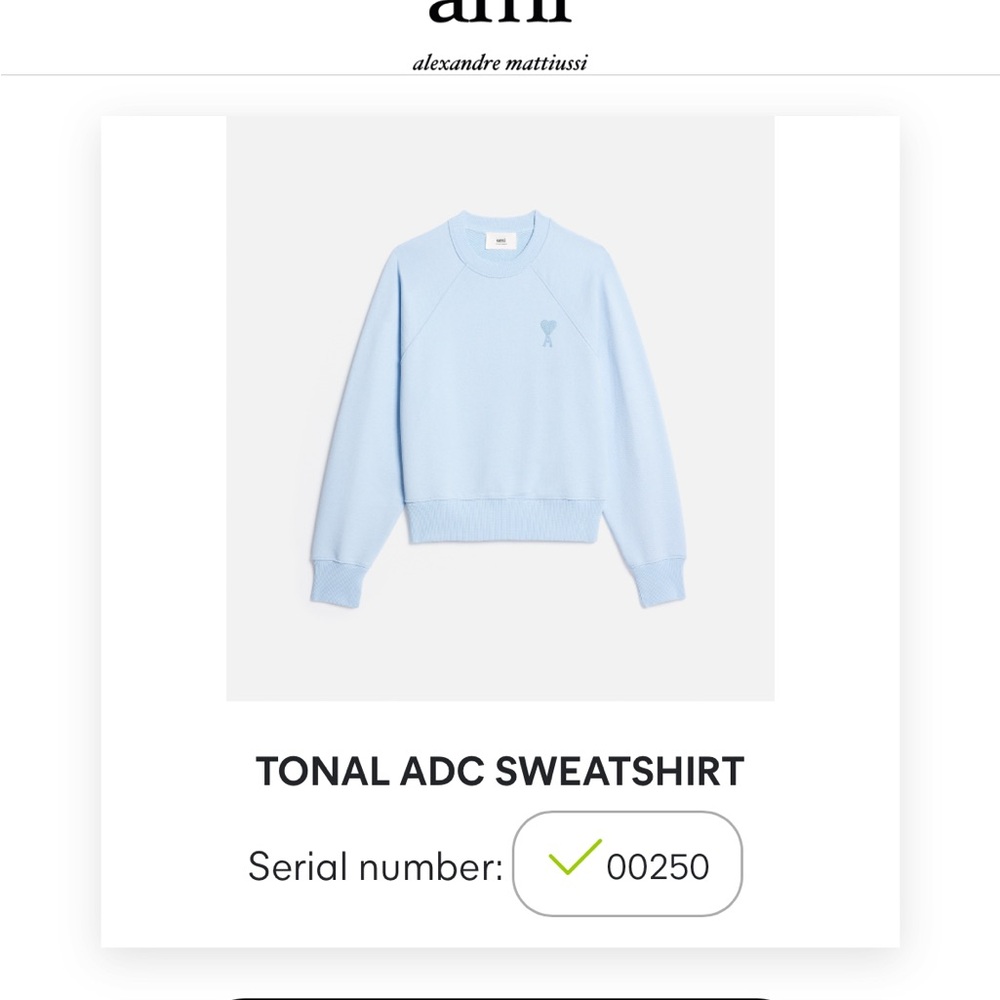 AMI Light Blue Sweater